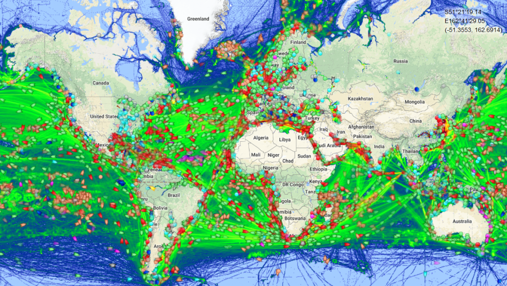 Map of the Day: All the World's Maritime Traffic - The Sounding Line