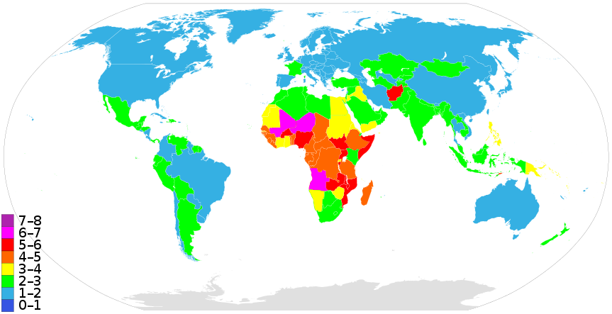 Fertility Rates And Population Growth Around The World The Sounding Line