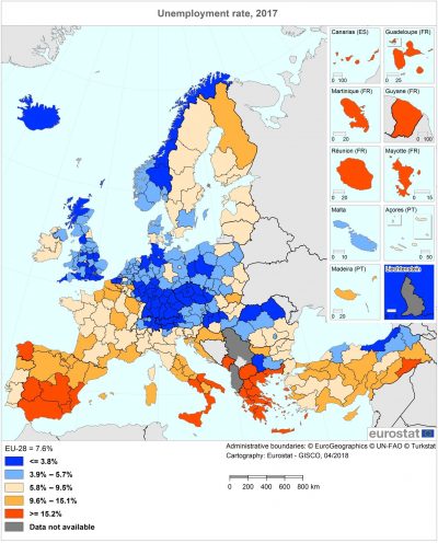 The Unemployment Rate in Every Region of Europe - The Sounding Line