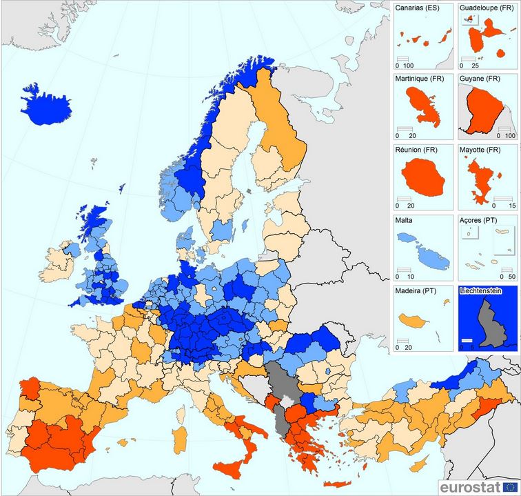 The Unemployment Rate in Every Region of Europe - The Sounding Line