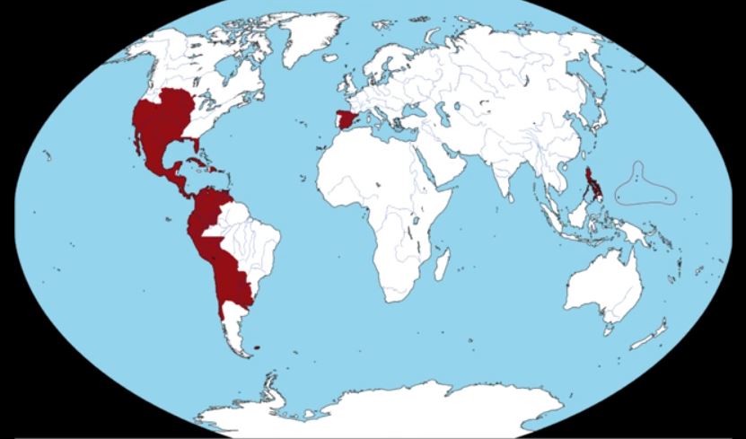 Map Of The Day The Rise And Fall Of The Spanish Empire The Sounding Line   Spanish Empire 