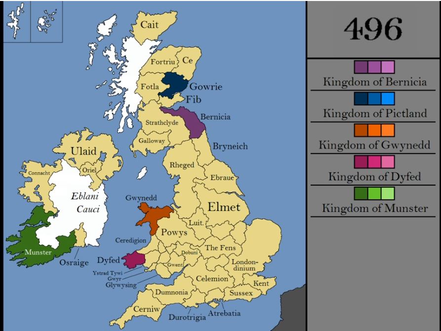 Map Of The Day Every Year In The History Of The British Isles The   UK History 2 