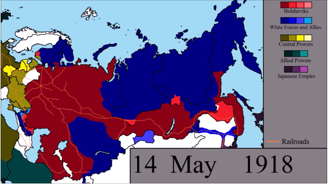 Map of the Day: Every Other Day of the Russian Civil War - The Sounding