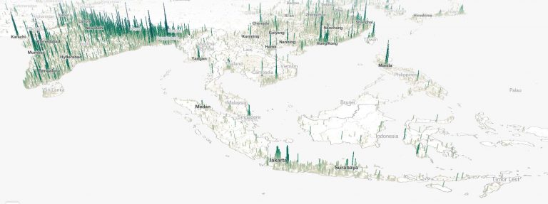 Map Of The Day: The Population Density Of The World - The Sounding Line