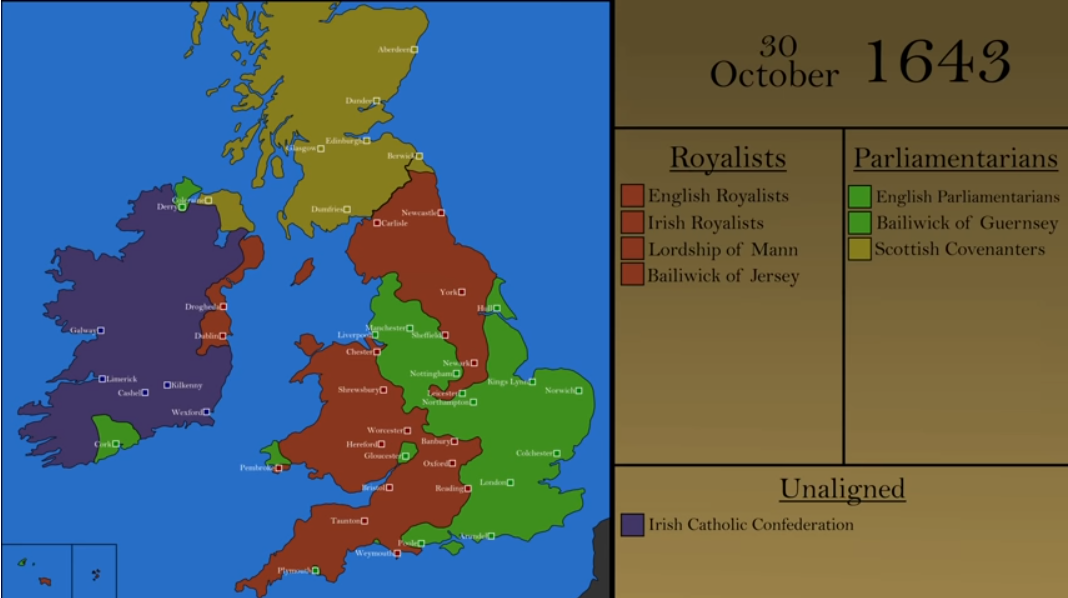 The English Civil War Map