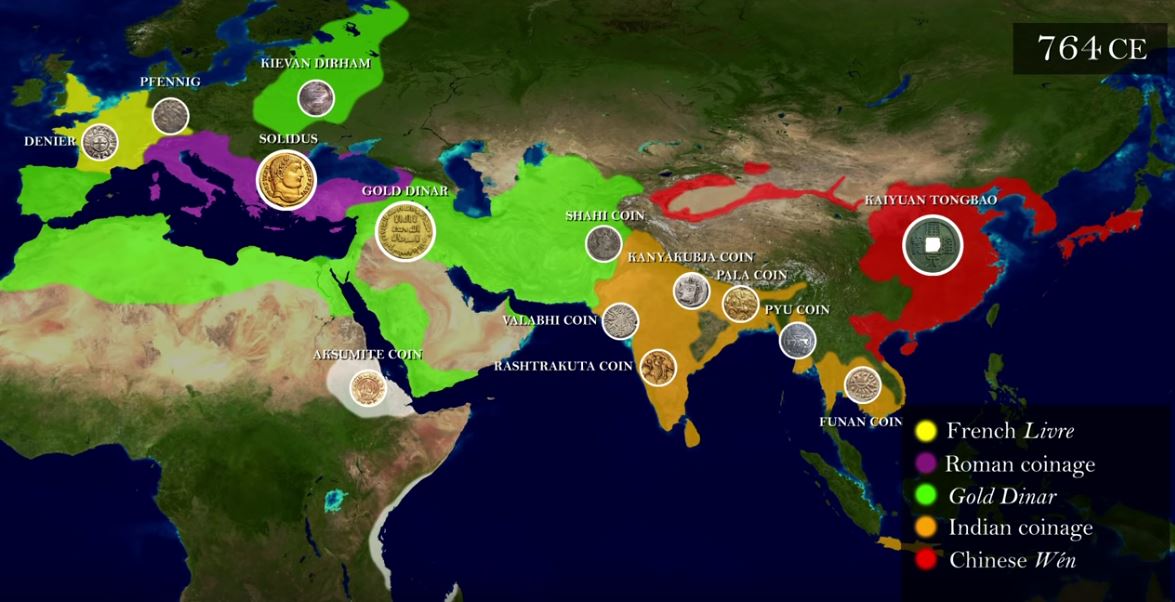 Map The History of Coins & Currency Until 1500 AD The Sounding Line
