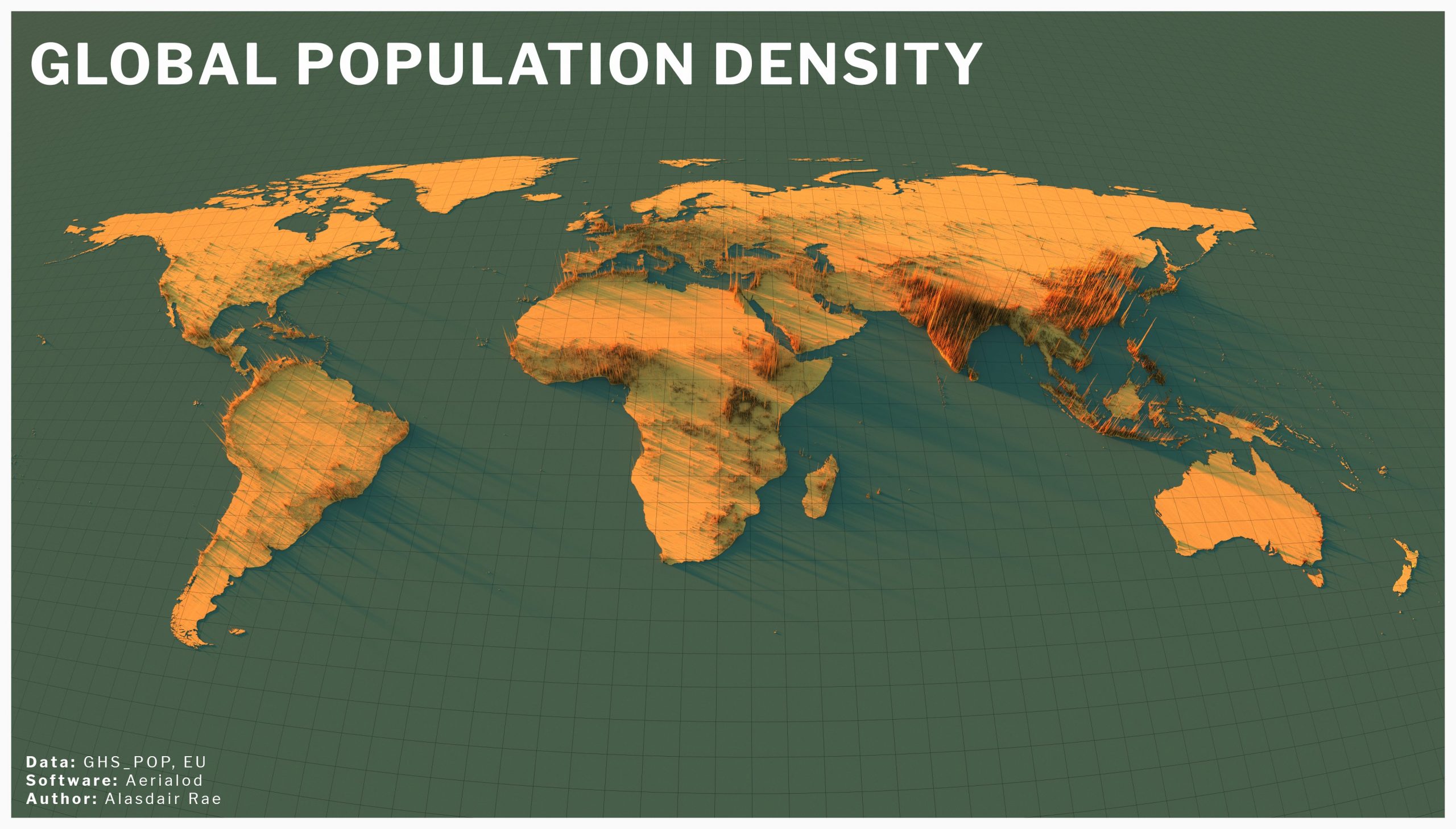 Maps Global Population Density The Sounding Line