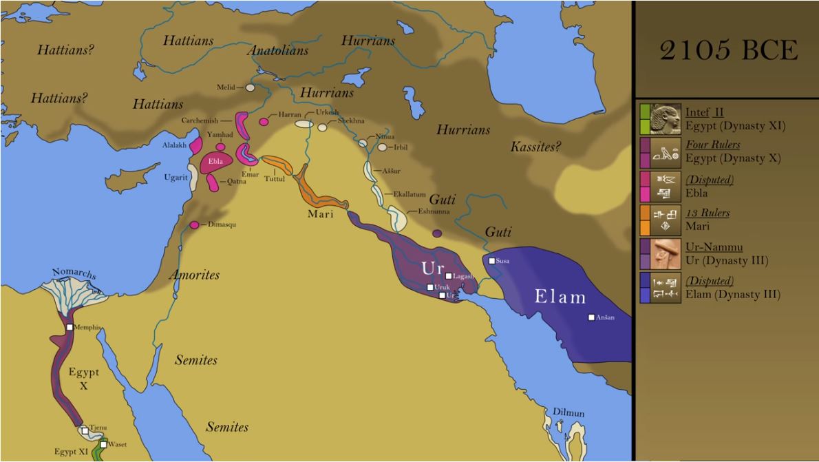 Ancient Middle East Map 2015 BCE 