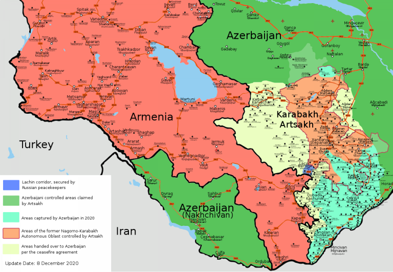 Map: Every Day Of The 2020 Nagorno-Karabakh War - The Sounding Line