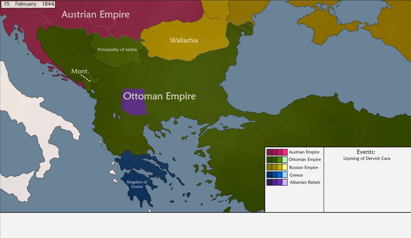 Ottoman Empire Balkans Map 