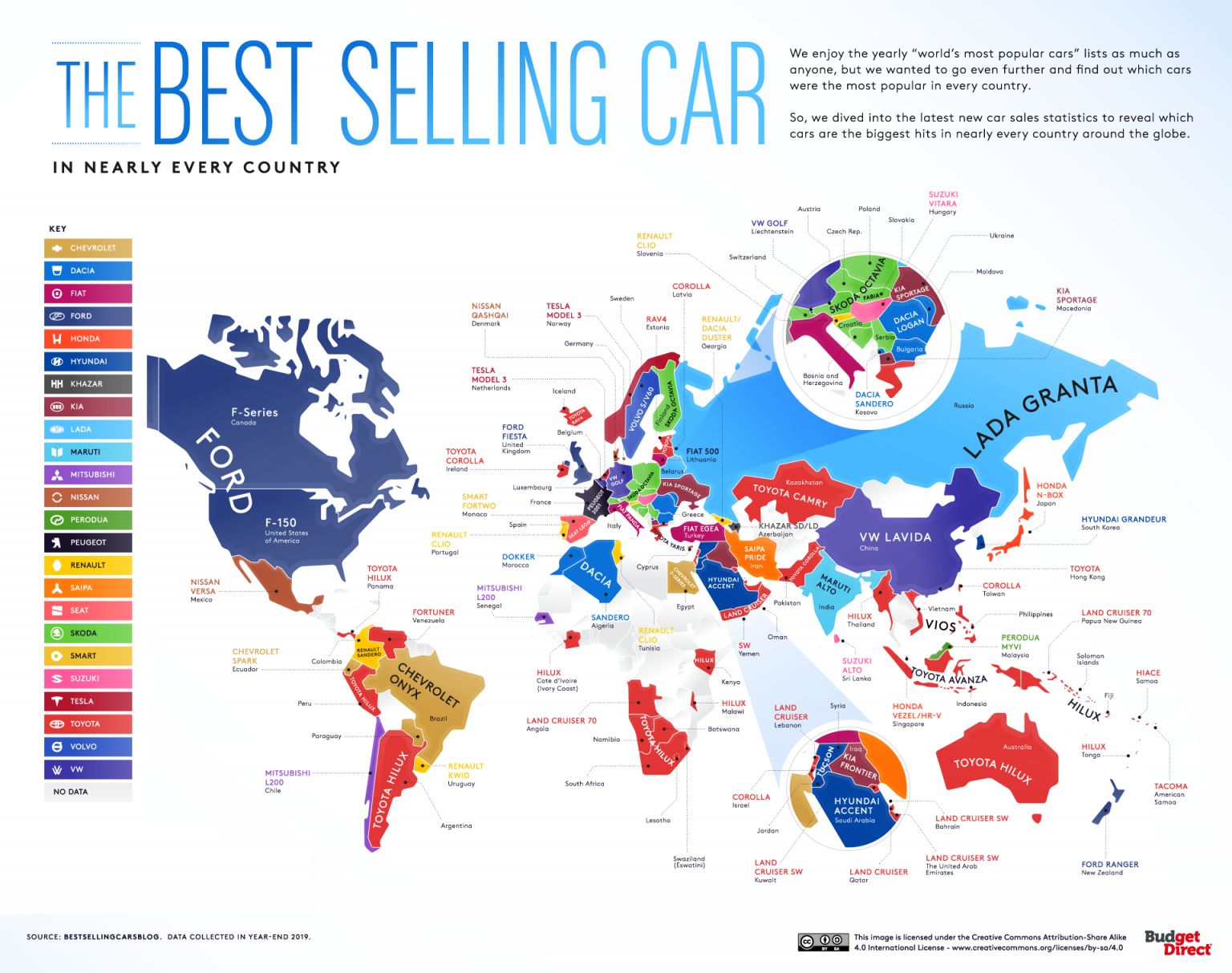 The BestSelling Vehicles in the World By Country The Sounding Line